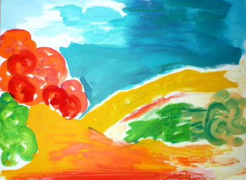 Bild 21 Zuversicht - Acryl auf Papier Leinwand | 120 x 90 cm