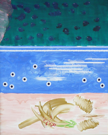 Unter Wasser - Acryl auf Leinwand | 100 x 80 cm